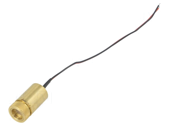 Module: laser; 3mW; rood; lijn; 630÷640nm; 2,5÷3,3VDC; 45mA Module: laser; 3mW; rood; lijn; 630÷640nm; 2,5÷3,3VDC; 45mA